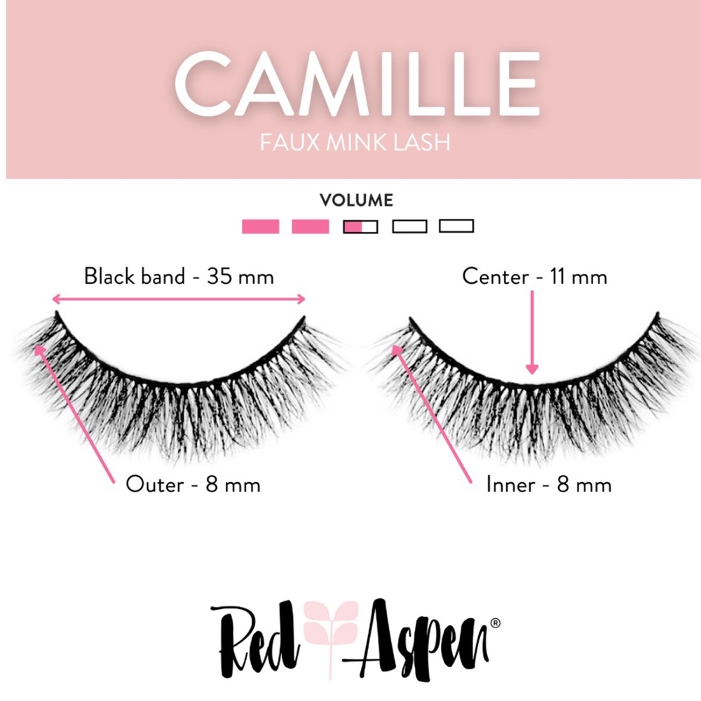 Red Aspen Faux Mink Lashes Camille, NIB